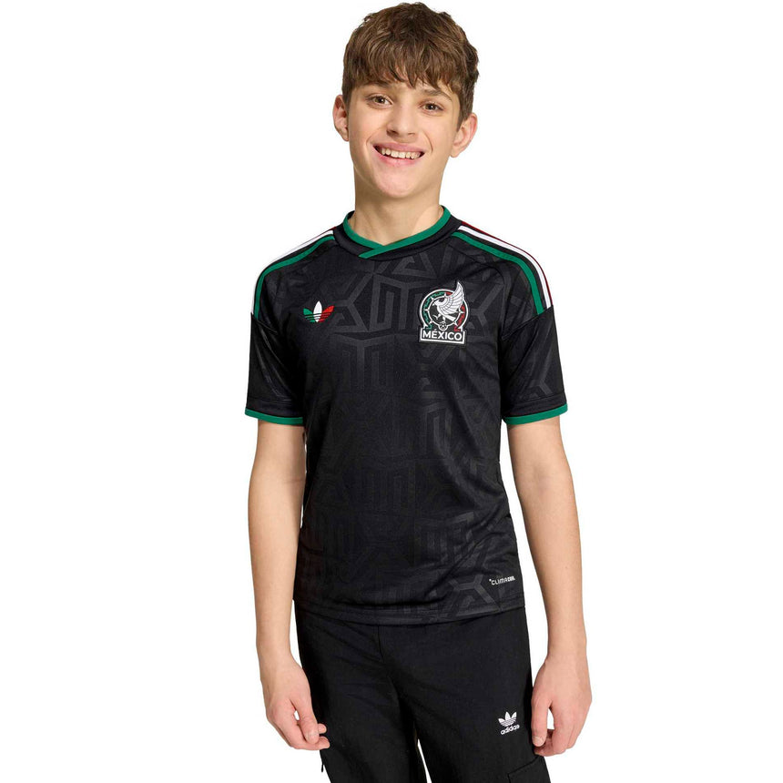 adidas Mexico Kids Third Stadium 2026 Jersey Black Model