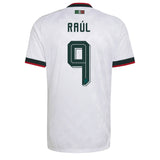 adidas Mexico Men's Away Climacool+ 2026 Jersey w/ Raul #9 White Back