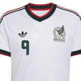 adidas Mexico Men's Away Climacool+ 2026 Jersey w/ Raul #9 White Crest