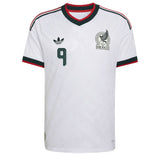 adidas Mexico Men's Away Climacool+ 2026 Jersey w/ Raul #9 White Front