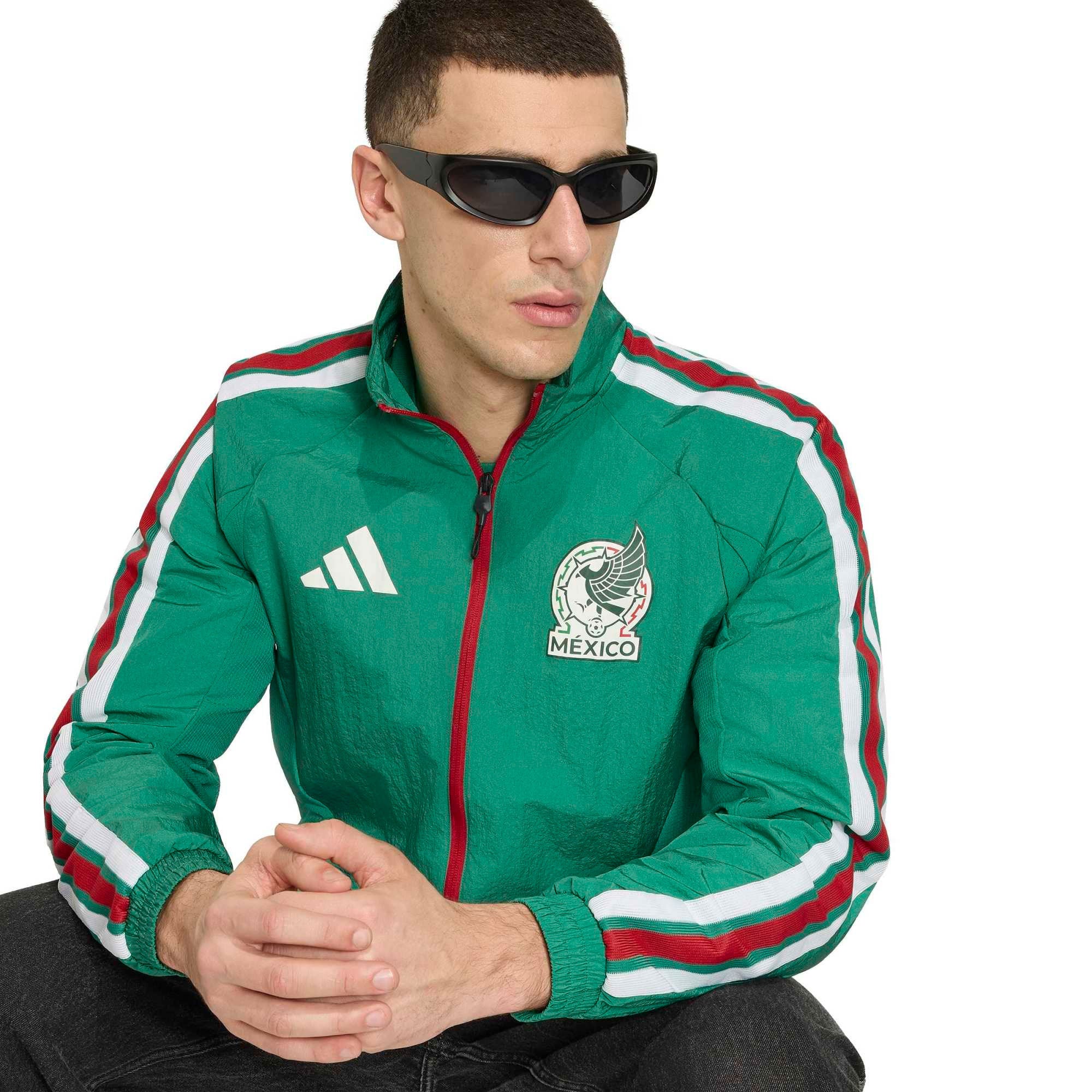 adidas Mexico Men's Home Anthem 2026 Jacket Green – Azteca Soccer
