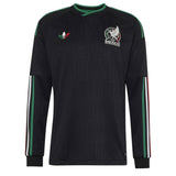 adidas Mexico Men's Third Climacool+ Long Sleeve 2026 Jersey Black Front