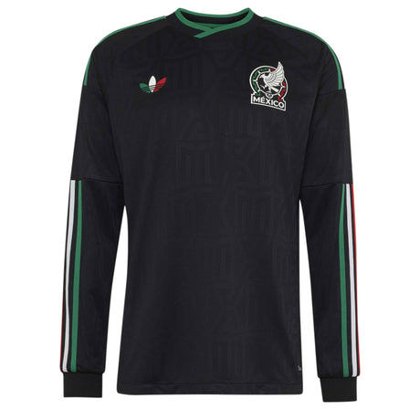 adidas Mexico Men's Third Climacool+ Long Sleeve 2026 Jersey Black Front