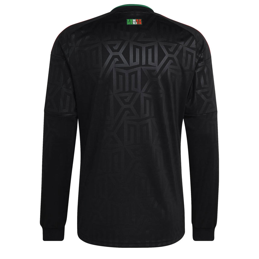 adidas Mexico Men's Third Stadium Long Sleeve 2026 Jersey Black Back