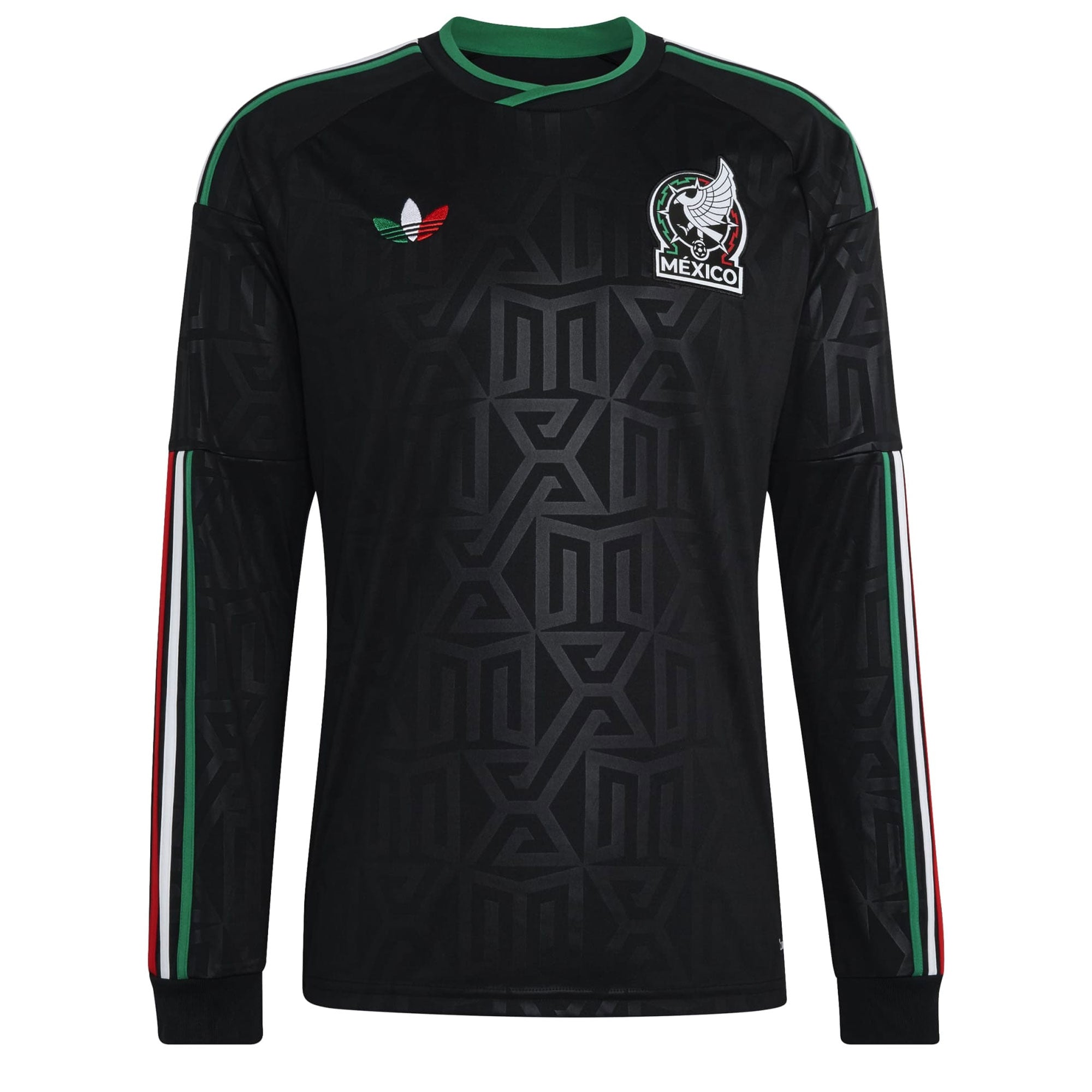 adidas Mexico Men's Third Stadium Long Sleeve 2026 Jersey Black