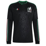 adidas Mexico Men's Third Stadium Long Sleeve 2026 Jersey Black Front