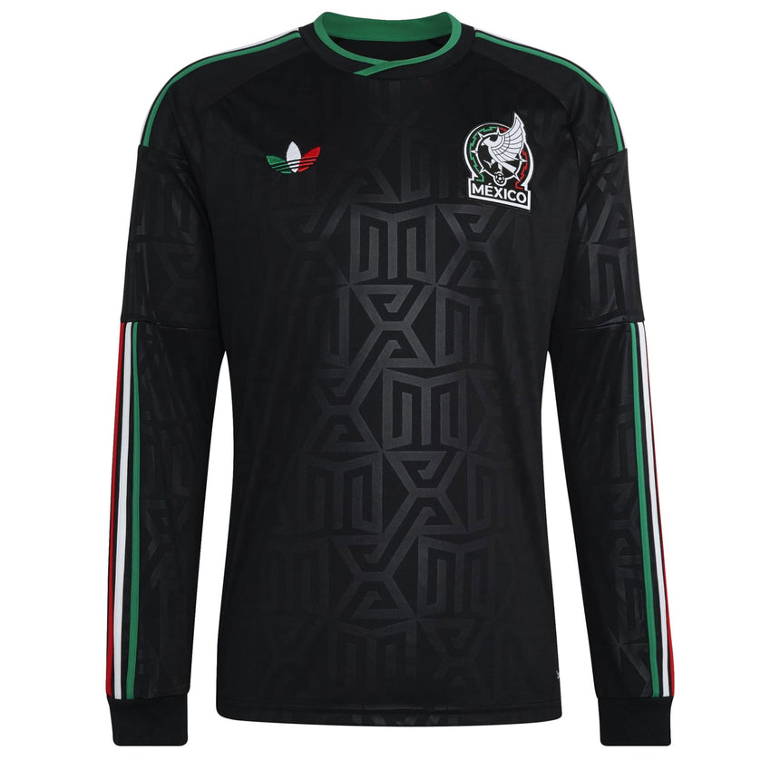 adidas Mexico Men's Third Stadium Long Sleeve 2026 Jersey Black Front