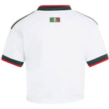 adidas Mexico Women's Away Cropped 2026 Jersey White Back