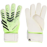 adidas Predator GL Match Fingersave Goalkeeper Gloves White/Green/Black Both