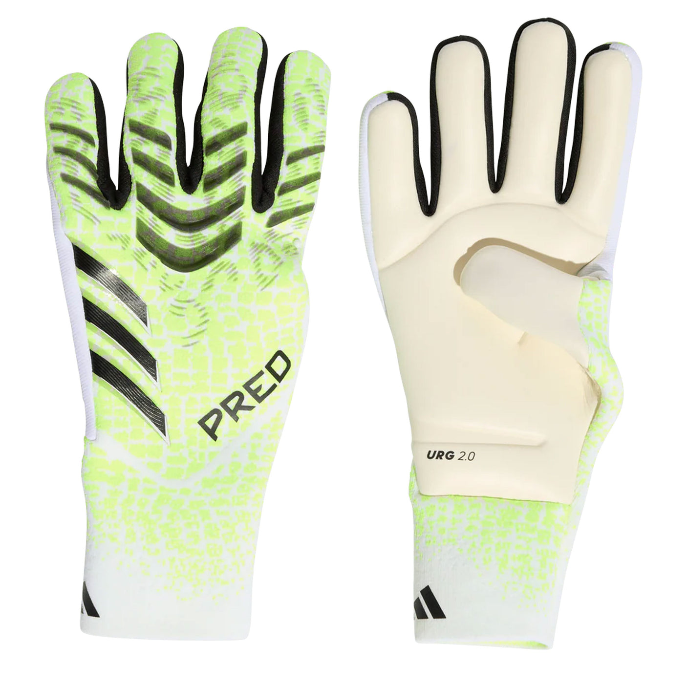 adidas Predator Pro Goalkeeper Gloves White/Green/Black Both