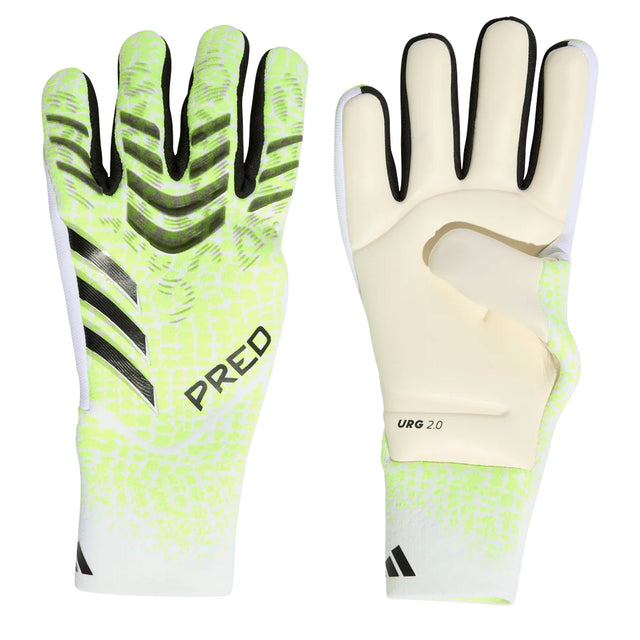 adidas Predator Pro Goalkeeper Gloves White/Green/Black Both