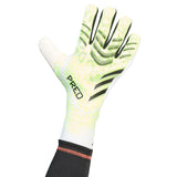adidas Predator Pro Goalkeeper Gloves White/Green/Black Front