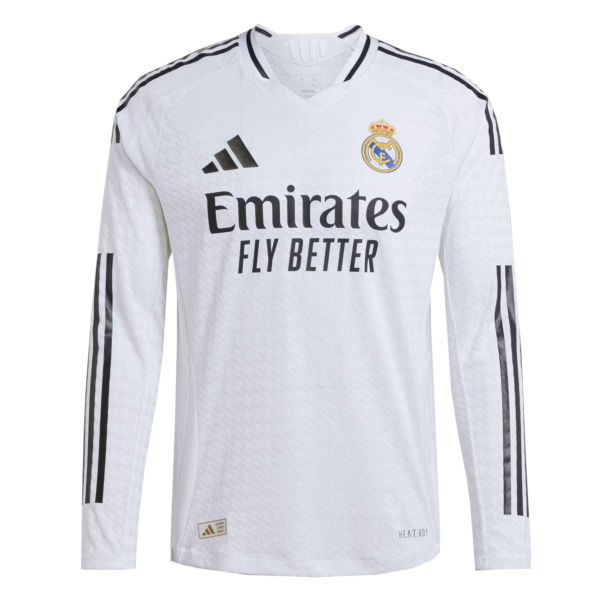 adidas Real Madrid シャツ 白　長袖　ロベルト・カルロス adidas Real Madrid Men's Home Authentic 2024/25 Long Sleeve Soccer