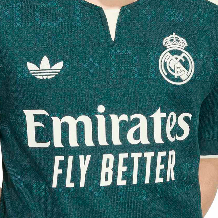 adidas Real Madrid Kid's Away Stadium 2026/27 Jersey Green Crest
