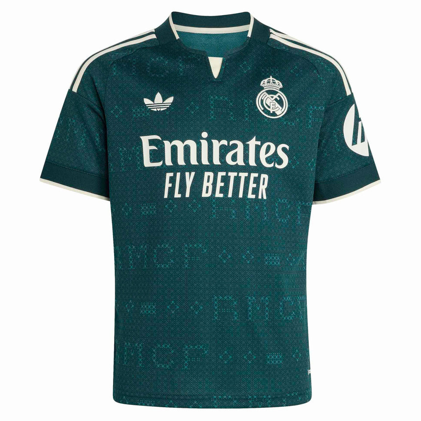 adidas Real Madrid Kid's Away Stadium 2026/27 Jersey Green Front