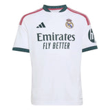 adidas Real Madrid Kids Home Stadium 2026/27 Jersey w/ Bellingham #5 White Front