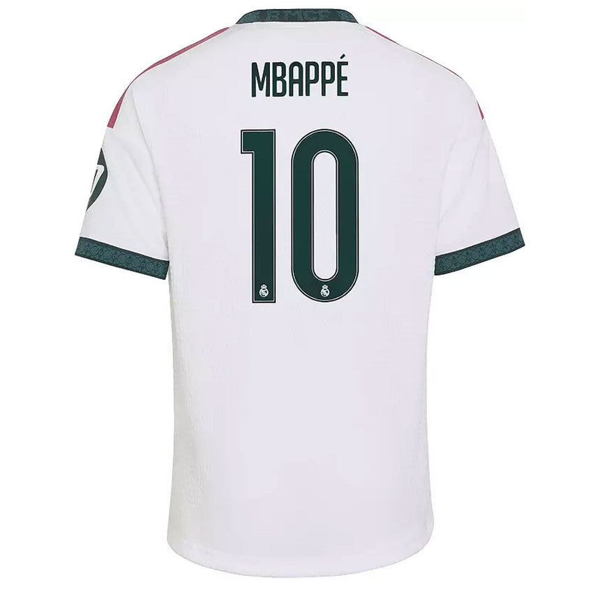 adidas Real Madrid Kids Home Stadium 2026/27 Jersey w/ Mbappe #10 White Back