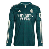 adidas Real Madrid Men's Away Authentic Long Sleeve 2026/27 Jersey Green Front