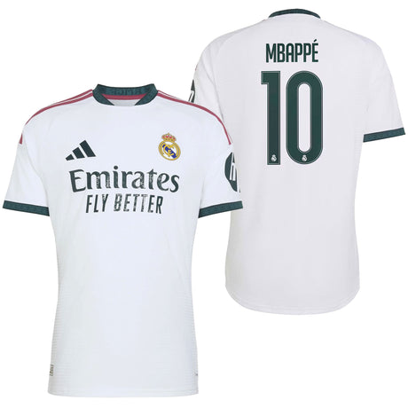 adidas Real Madrid Men's Home Climacool+ 2026/27 Jersey w/ Mbappe #10 White Both