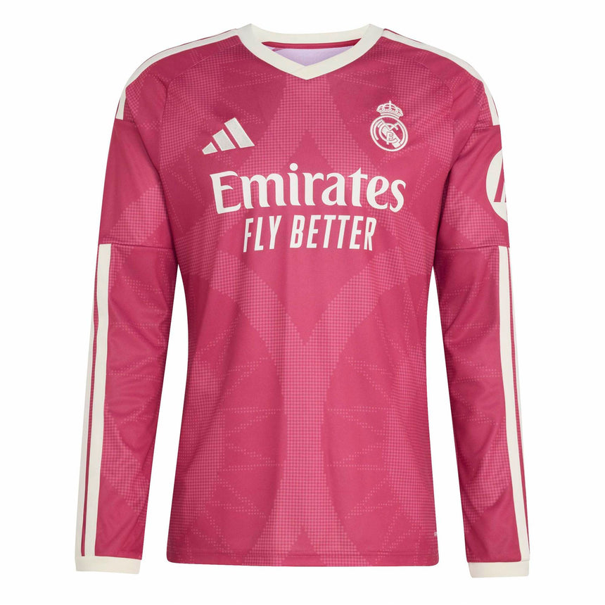 adidas Real Madrid Men's Third Stadium Long Sleeve 2026/27 Jersey Pink Front