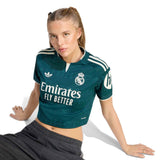 adidas Real Madrid Women's Away Cropped 2026/27 Jersey Green Crest