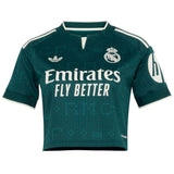 adidas Real Madrid Women's Away Cropped 2026/27 Jersey Green Front