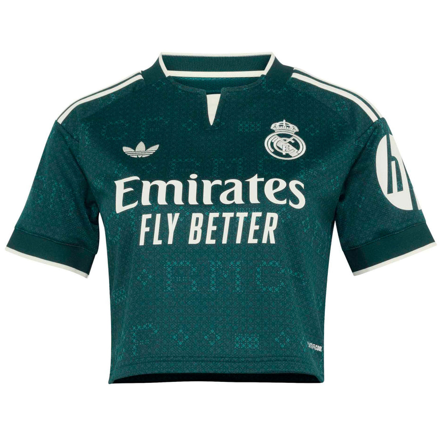 adidas Real Madrid Women's Away Cropped 2026/27 Jersey Green Front