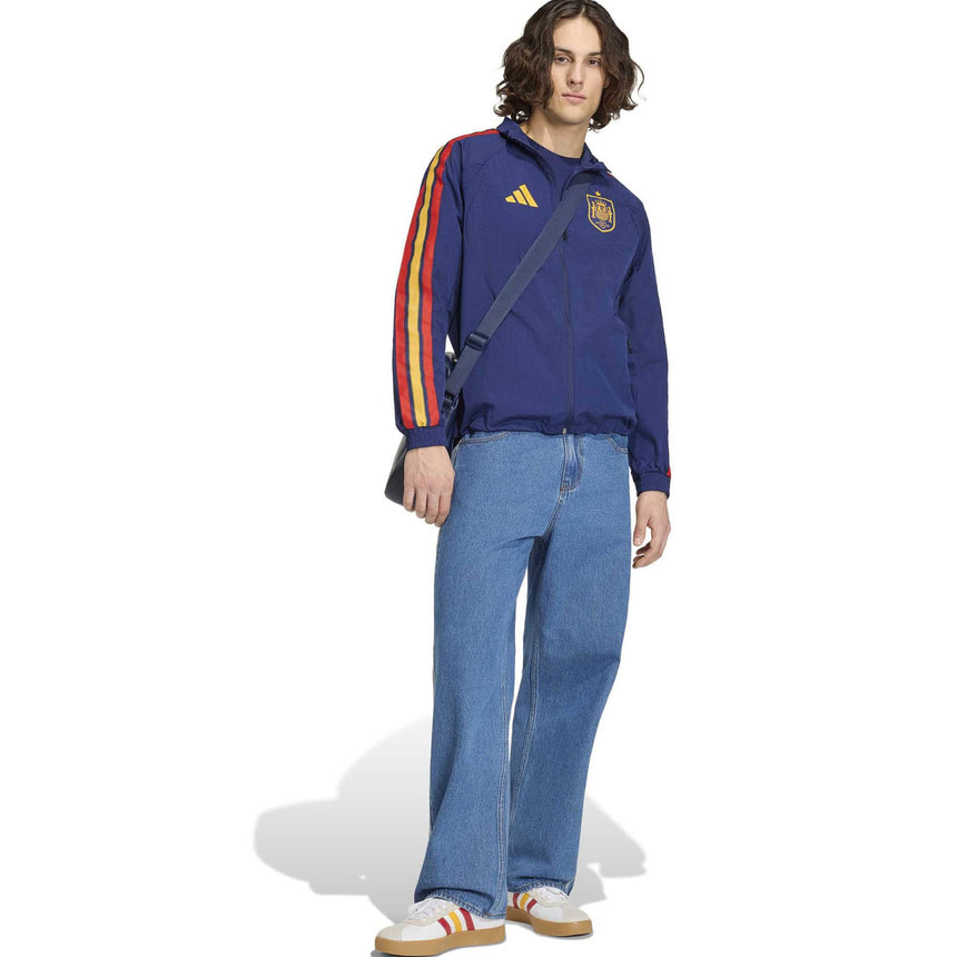 adidas Spain Men's Home Anthem Jacket Navy Model