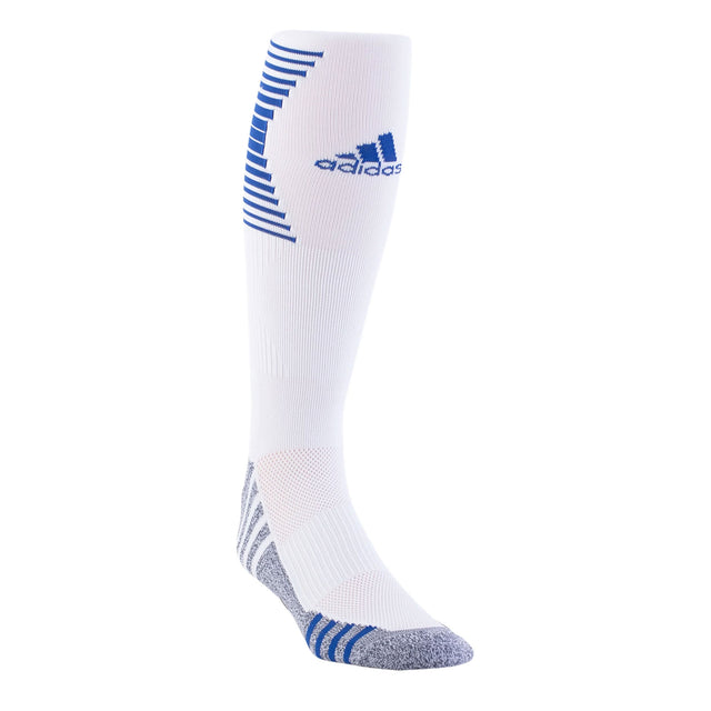 adidas Team Speed Sock White/Blue – Azteca Soccer