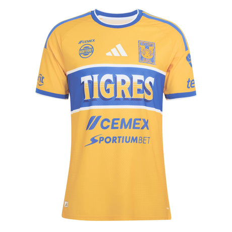 adidas Tigres UANL Men's Home Authentic 2026/27 Jersey Gold Front