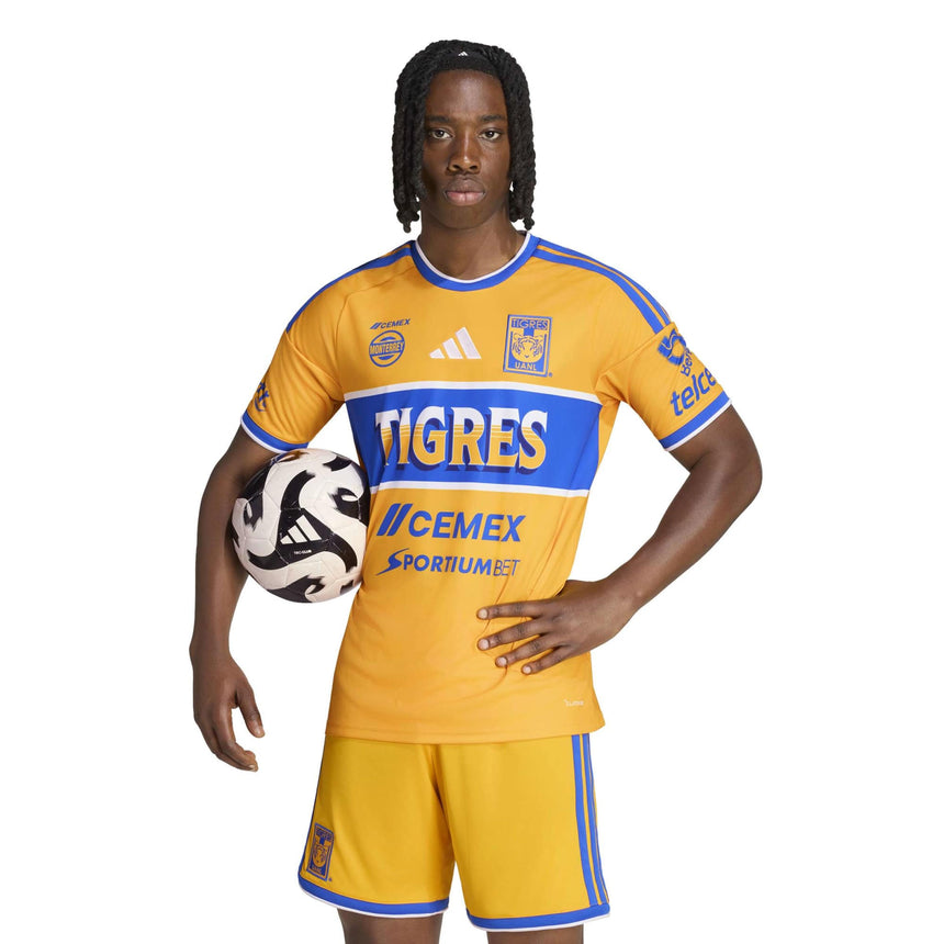 adidas Tigres UANL Men's Home Stadium 2026/27 Jersey Gold Model