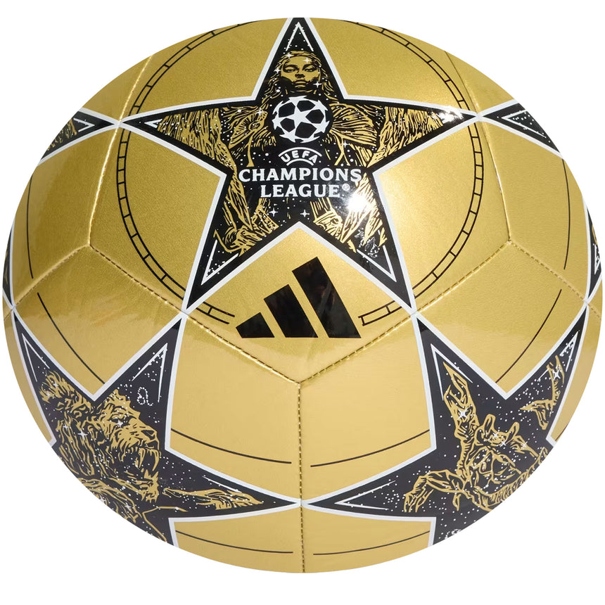 adidas UCL 2025/26 Club Ball Gold/Black/White Front