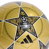 adidas UCL 2025/26 Club Ball Gold/Black/White logo