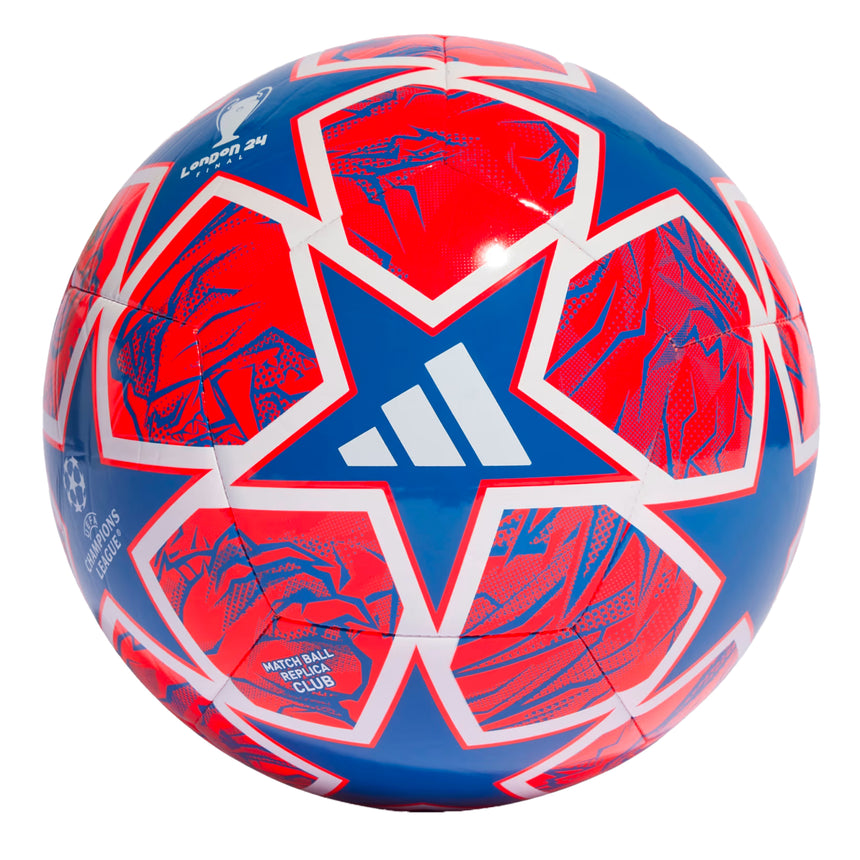 adidas UCL Club Knockout Ball 2023/24 GlowBlue/SolarRed Front