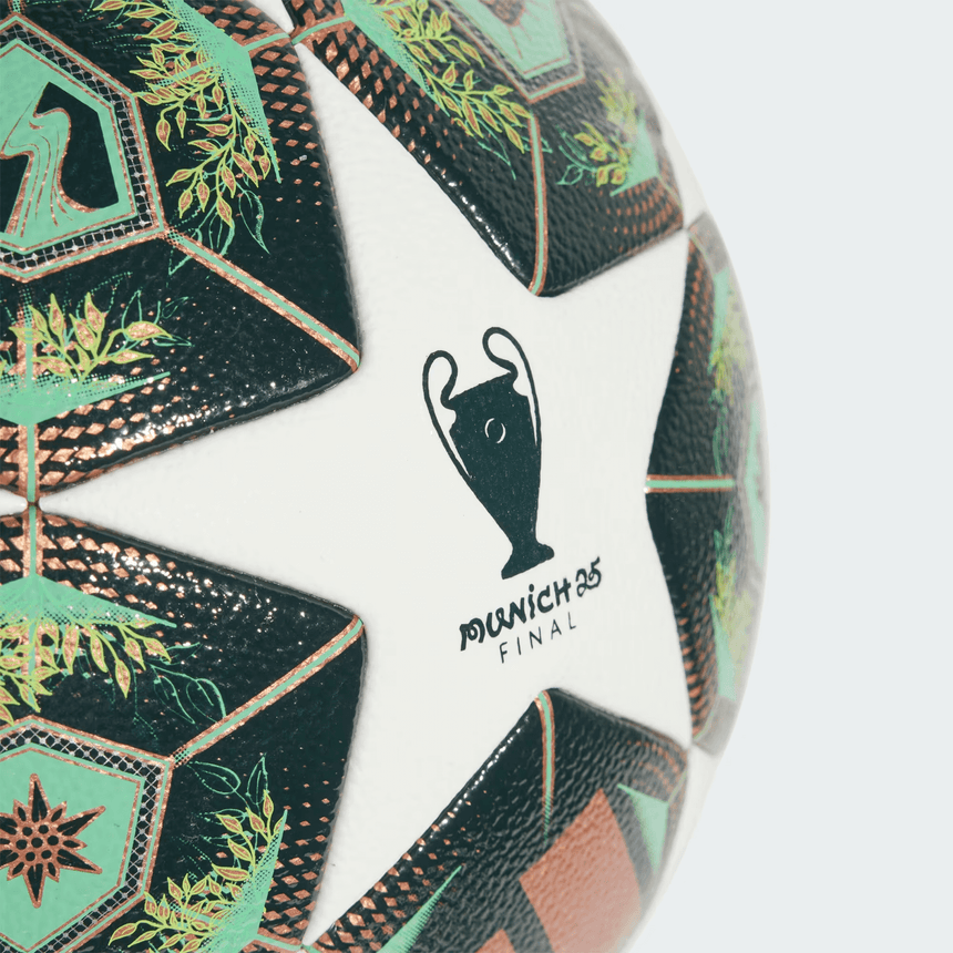adidas UCL Competition 2025/26 Ball White/Green/Slime Detail