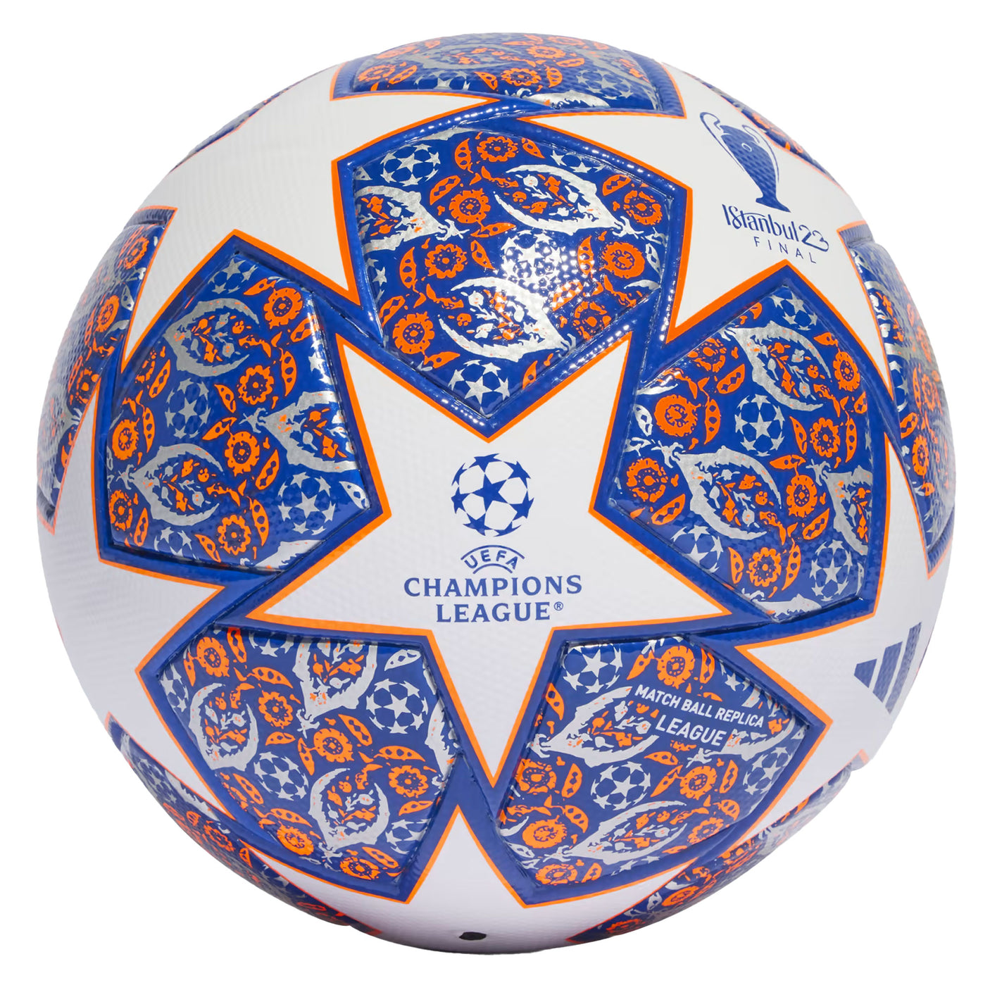 adidas UCL Istanbul Pro Match Ball - Celebrate Istanbul's Legacy with a  High-Performance Ball, White/Team Royal Blue/Solar Orange/Silver MET. Size 5