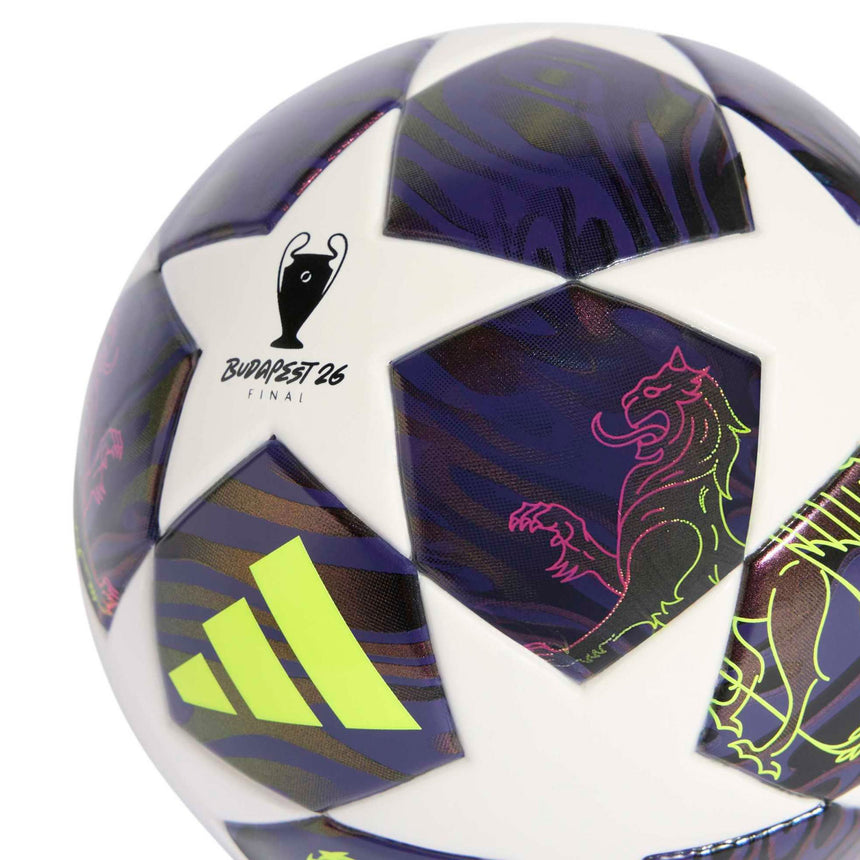 adidas UCL Mini Ball Purple/White/Yellow Crest