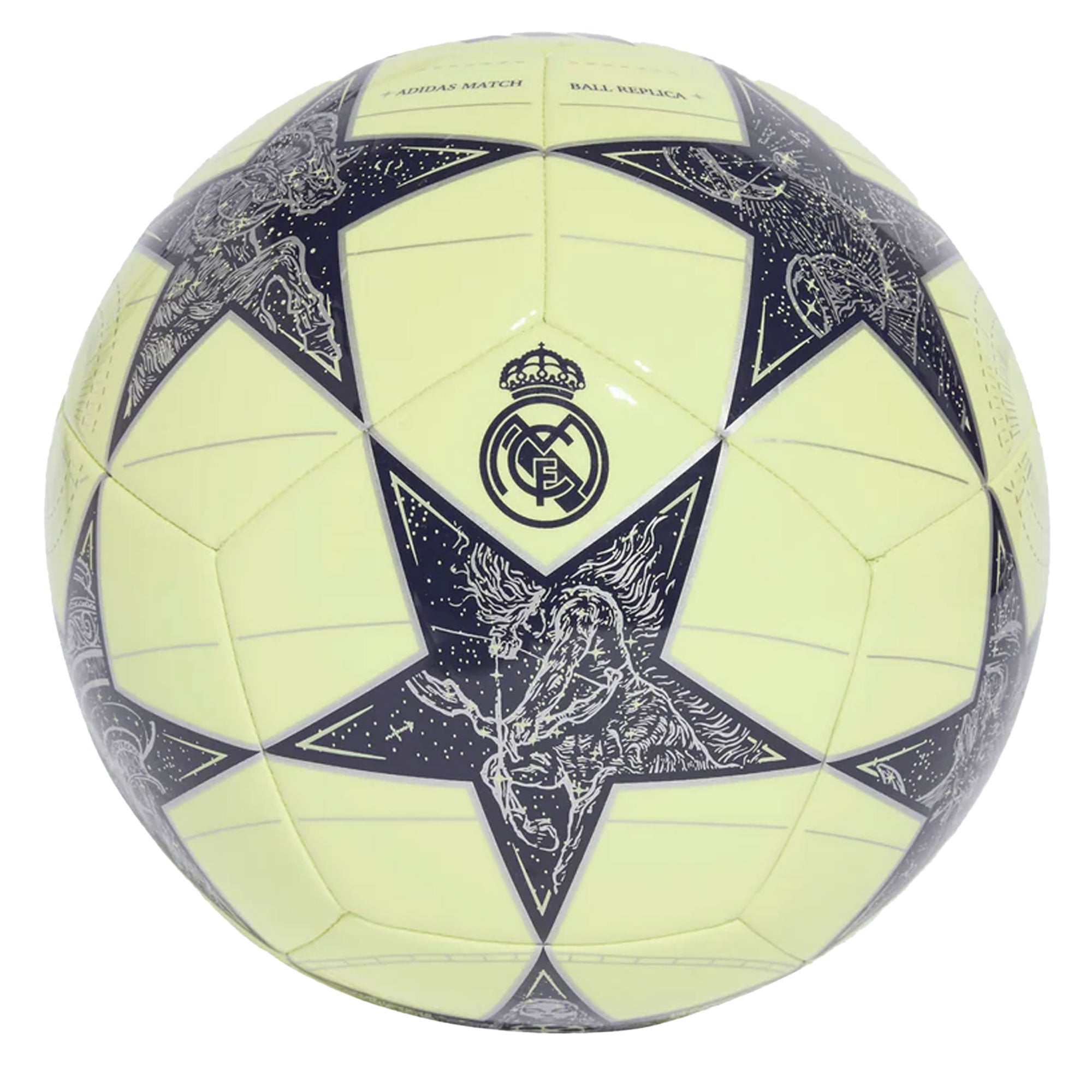 adidas UCL Real Madrid 2025/26 Club Ball Lime/Black/Silver