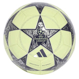 adidas UCL Real Madrid 2025/26 Club Ball Lime/Black/Silver Front