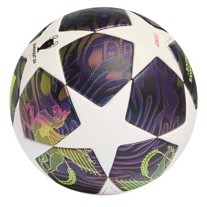 adidas UEFA Champions League 2026 Final Competition Ball Purple/White Back