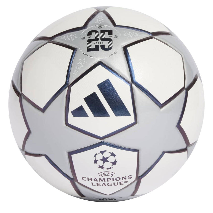 adidas UEFA Champions League Anniversary 3'rd Mini Ball White/Silver Front