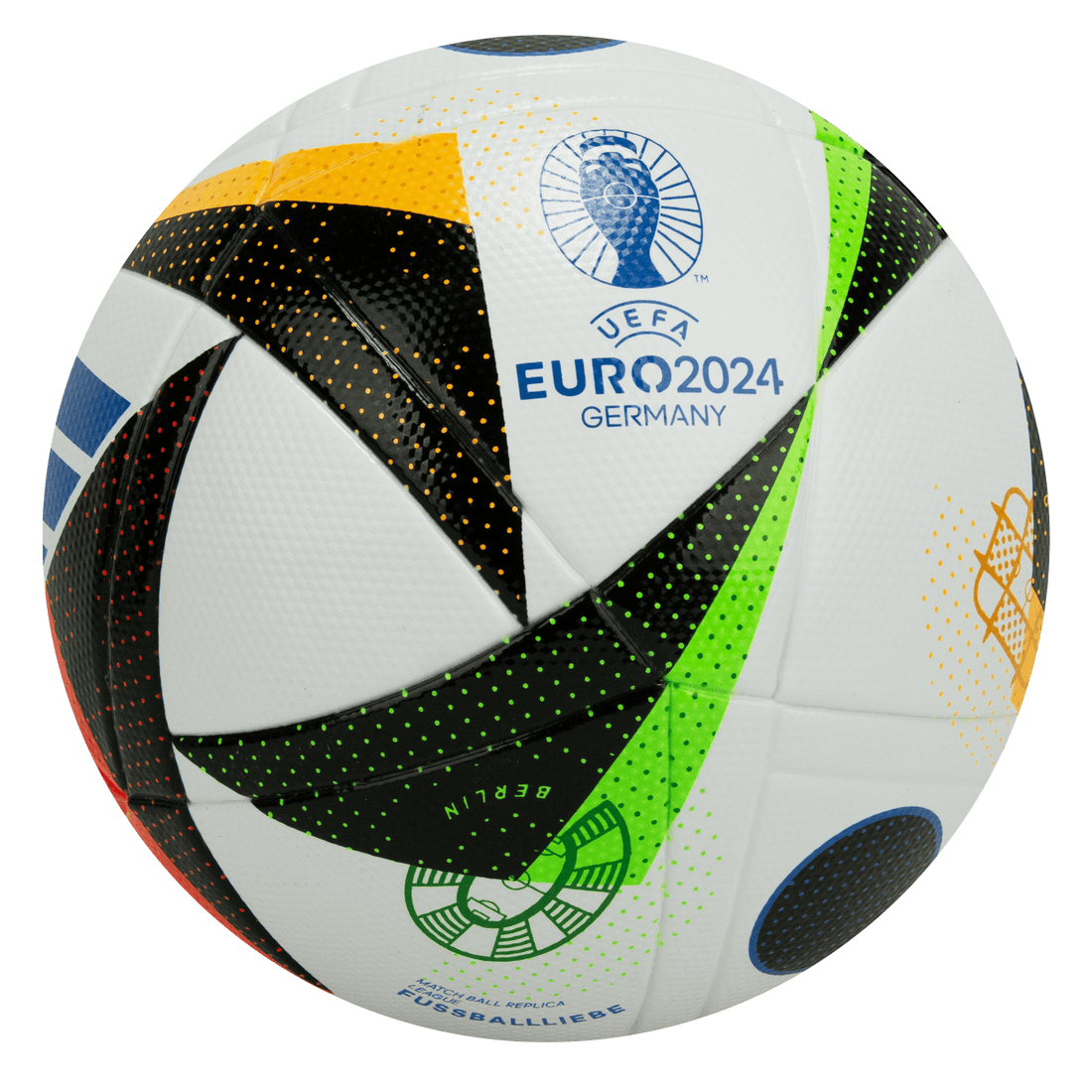 adidas UEFA Euro 2024 Ball White/Blue Azteca Soccer