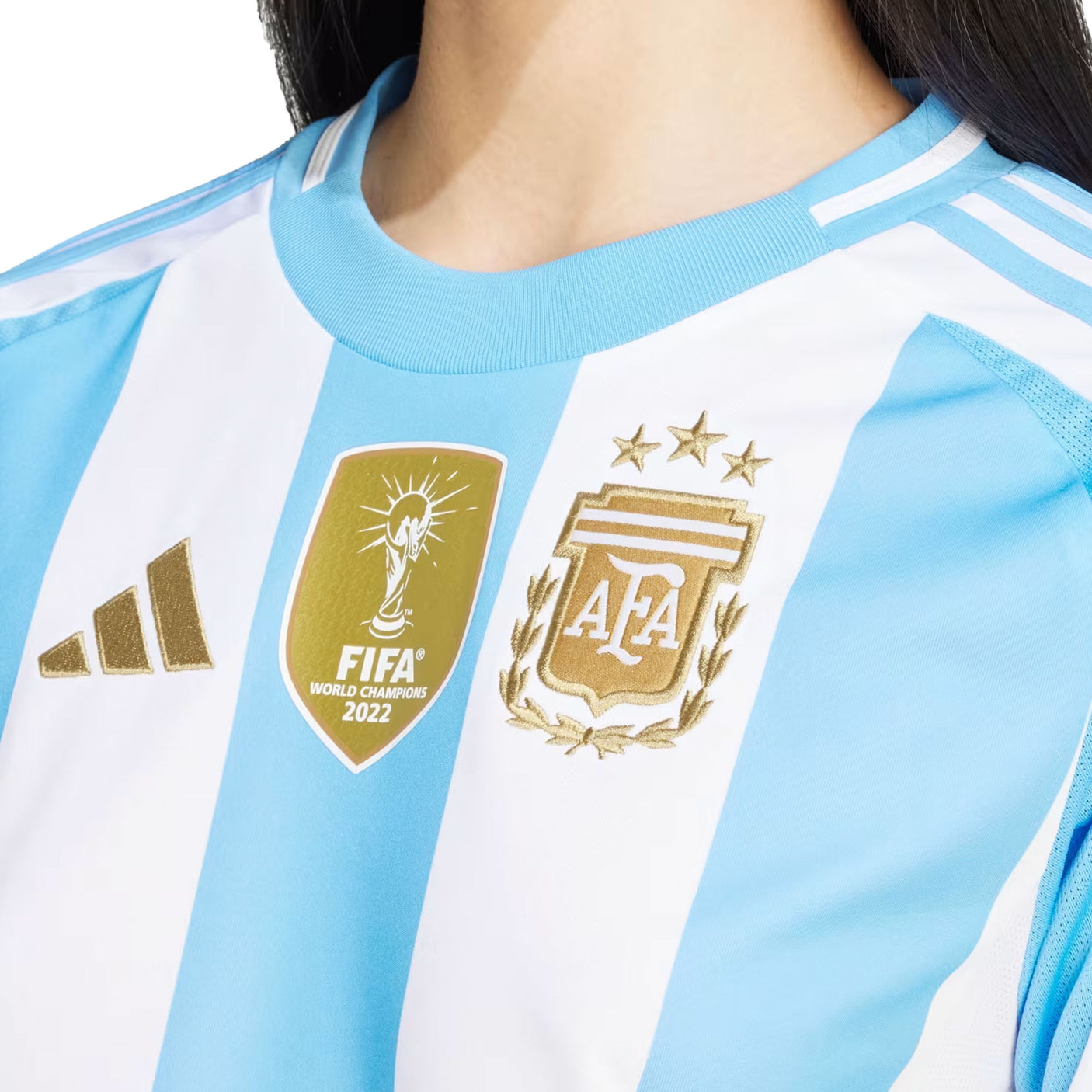 adidas Women's Argentina 2024/25 Home Jersey White/Blue Burst Crest