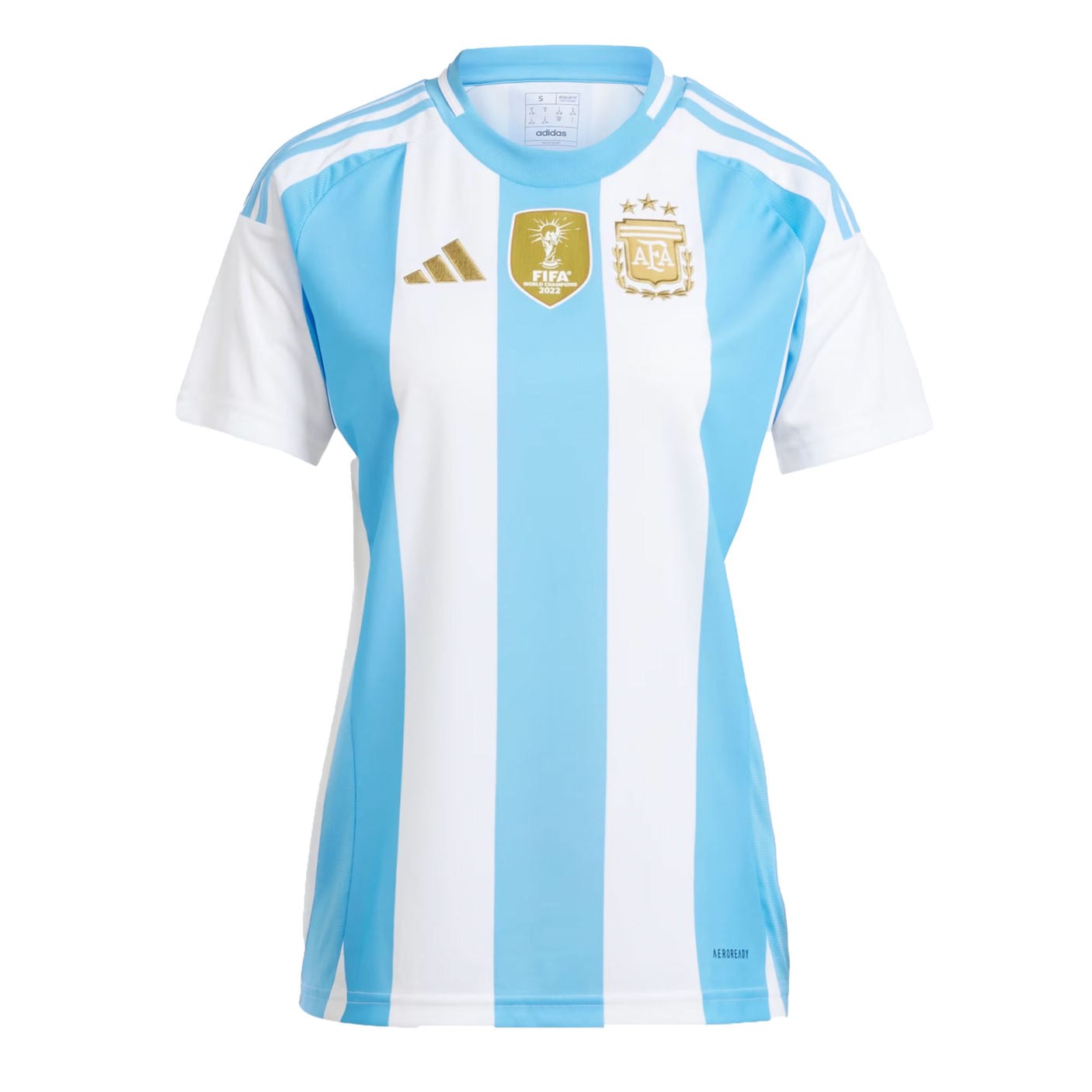 adidas Women's Argentina 2024/25 Home Jersey White/Blue Burst Front