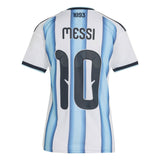 adidas Women's Argentina World Cup 2026 Home Jersey w/ Messi #10 Printing Back