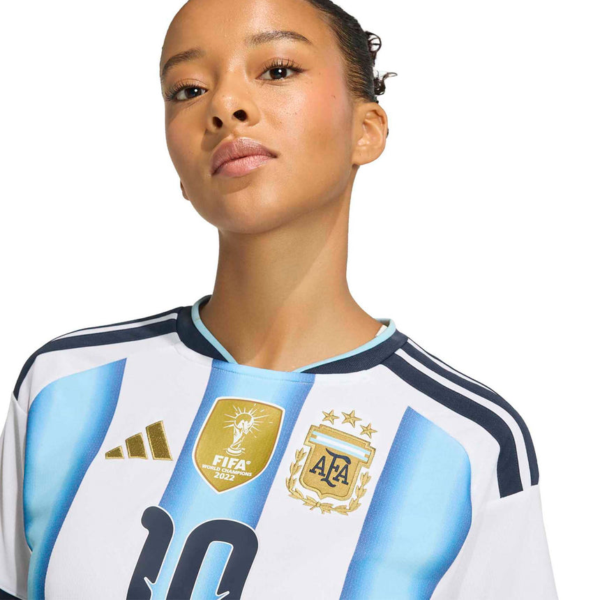 adidas Women's Argentina World Cup 2026 Home Jersey w/ Messi #10 Printing Crest