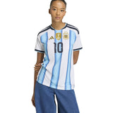 adidas Women's Argentina World Cup 2026 Home Jersey w/ Messi #10 Printing Model