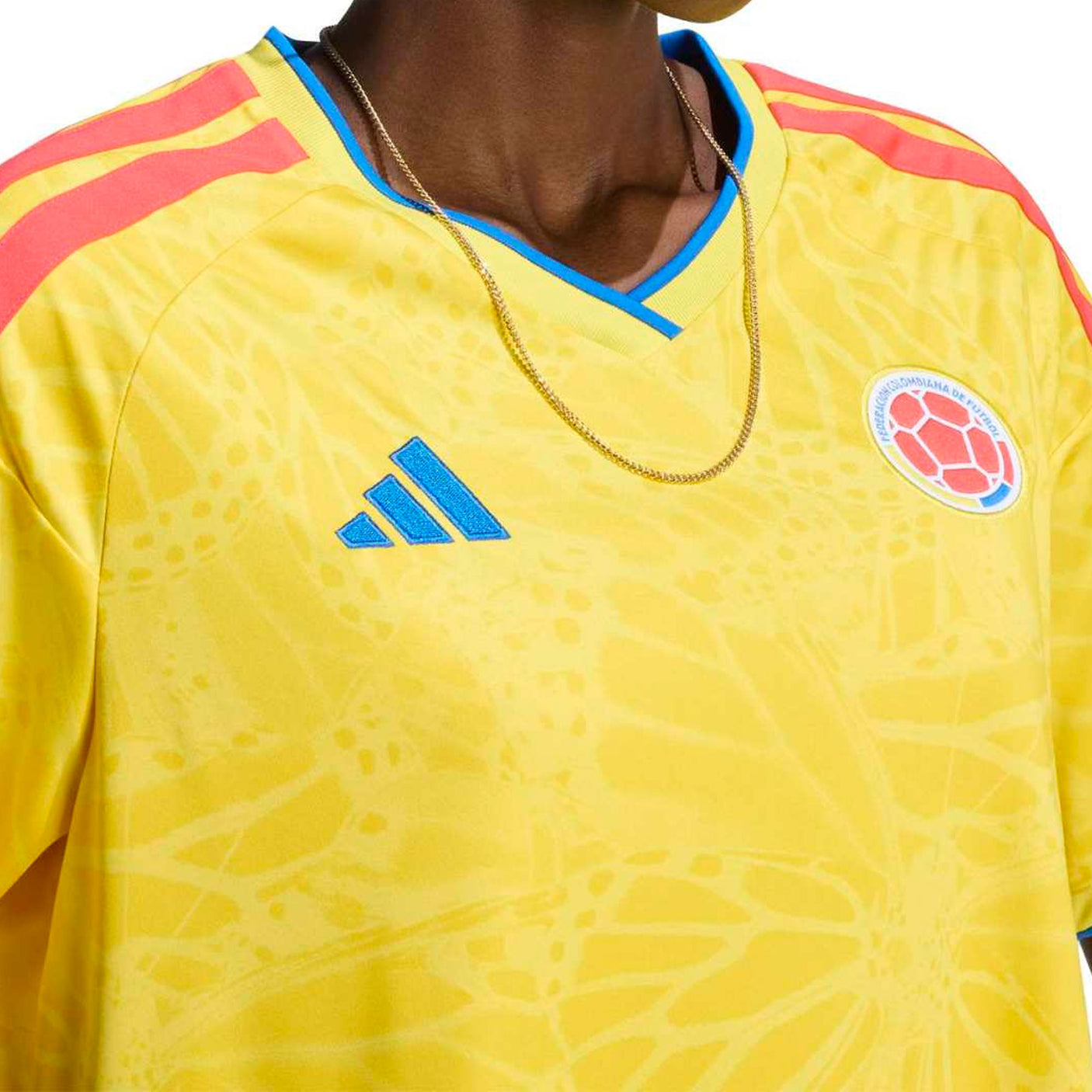 adidas Women's Colombia World Cup 2026 Home Jersey Yellow Crest