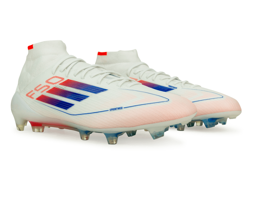 adidas Women's F50 Elite Mid FG White/Lucid Blue – Azteca Soccer