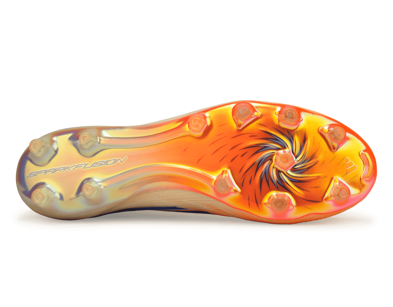 adidas Women's F50 Sparkfusion Elite Mid FG/AG Lucid Blue/Orange Sole